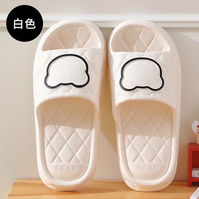 Zapatillas de verano zapatillas de dibujos animados mujer suela gruesa casa chanclas de baño interior zapatillas de baño hombres eva sandalias y zapatillas al por mayor