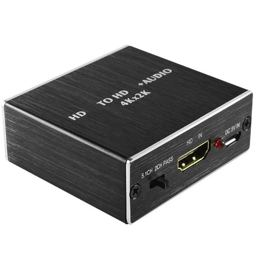 HDMI аудио разделитель HD декодер HDMI в волокно 4K30ГцW волоконная аудио 3.5 интерфейс