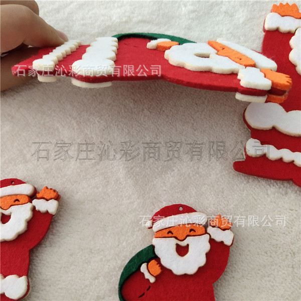 Christmas series non -woven felt keychain felt Christmas keychains…