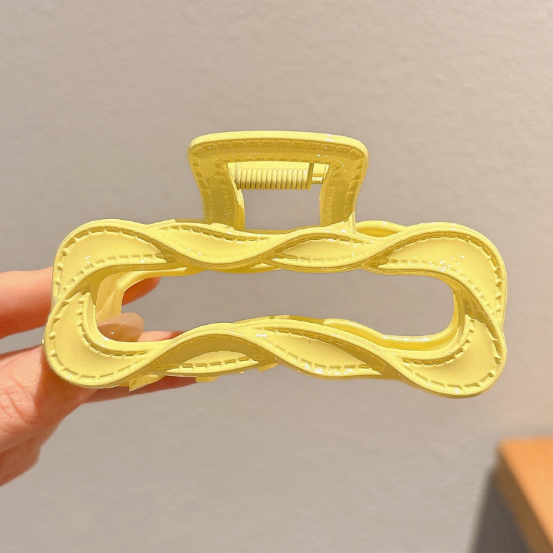 Acrílico grande, pinza de amor, pinza para el cabello, parte posterior de la cabeza femenina, pinza de tiburón, horquilla, pinza para el cabello, tocado, primavera y verano