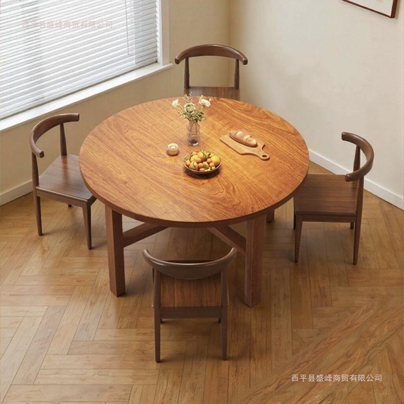 Chinese Large Round Dining Table 2025 New Round Dining Table Restaurant Table Hotel Table and Chair Combination 10-Person Commercial Table
