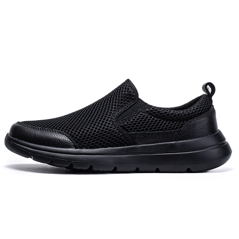 Verano nuevo estilo de un pie zapatos de hombre para caminar al aire libre zapatos de papá zapatos casuales malla transpirable ligero todo-fósforo