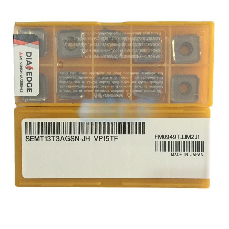 MITSUBISHI三菱45度数控刀片SEMT13T3AGSN-JH VP15TF面铣刀粒议价