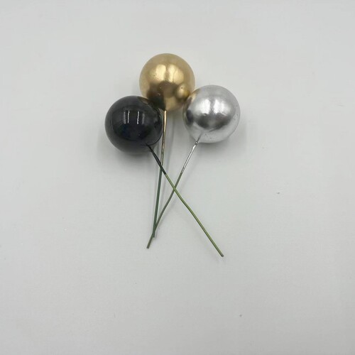 Ins Gold Ball Silver Ball Macaron Color Foam Ball Baking Colorful Birthday Cake Decoration Christmas Red Black Purple