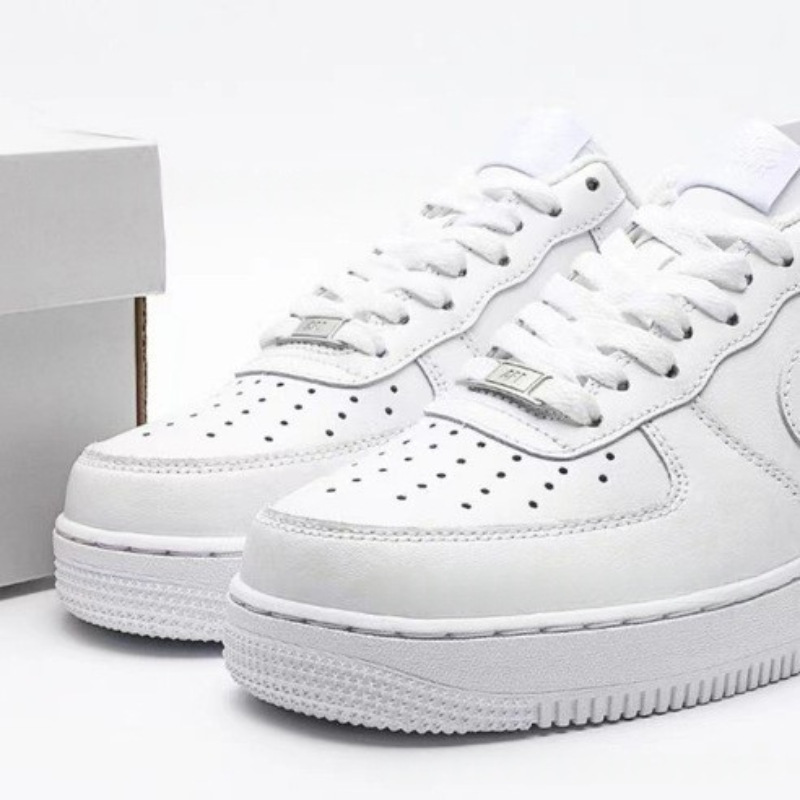 Putian Cross-Border Direct Sales Nike Official Pure White Af1 Air Force One Men's and Women's Casual Sports Shoes Height-Increasing Versatile Sneakers