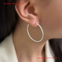 Женские серьги с минималистичным и модным дизайном, супер блестящие, нишевый европейский и американский элитный стиль, привлекающий богатство и удачу.