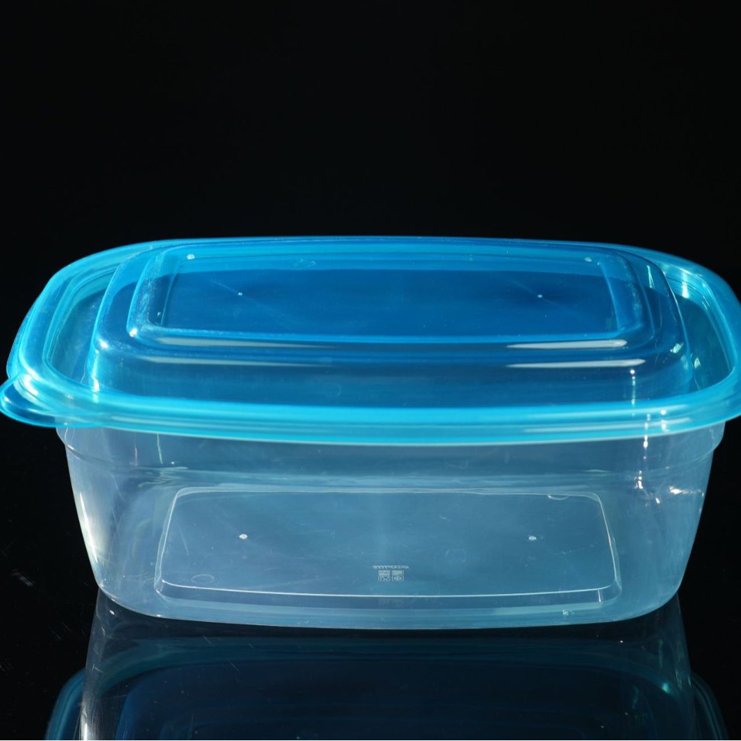 10L de gran capacidad de plástico de grado alimenticio grueso anticongelante caja de almacenamiento resistente al calor caja de comidas rápidas a prueba de fugas con cubierta multicolor