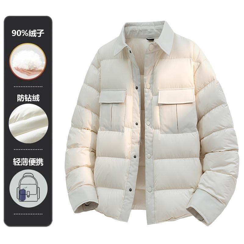 Men's down Jacket Winter Coat (Filling: 90% Duck down)