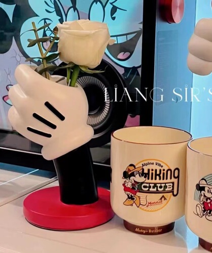Mickey Glove Vase Ornament Home Creative Design Style Fashion Trend Birthday Gift Cute Cartoon Anime