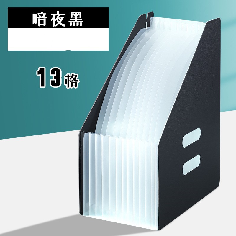 Bolsa de órgano de boca oblicua de carpeta vertical de escritorio Bolsa de almacenamiento de órgano retráctil multicapa para papel de prueba de estudiante