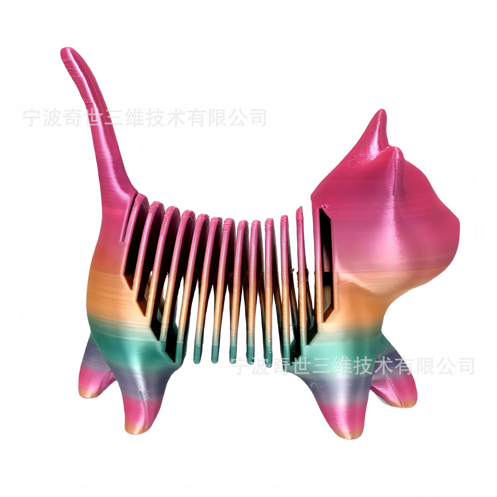 Festival del Medio Otoño y Día Nacional Productos explosivos Adornos de escritorio Toy de punta en espiral Regalo de descompresión Plástico para niños Impresión 3D Spring Cat