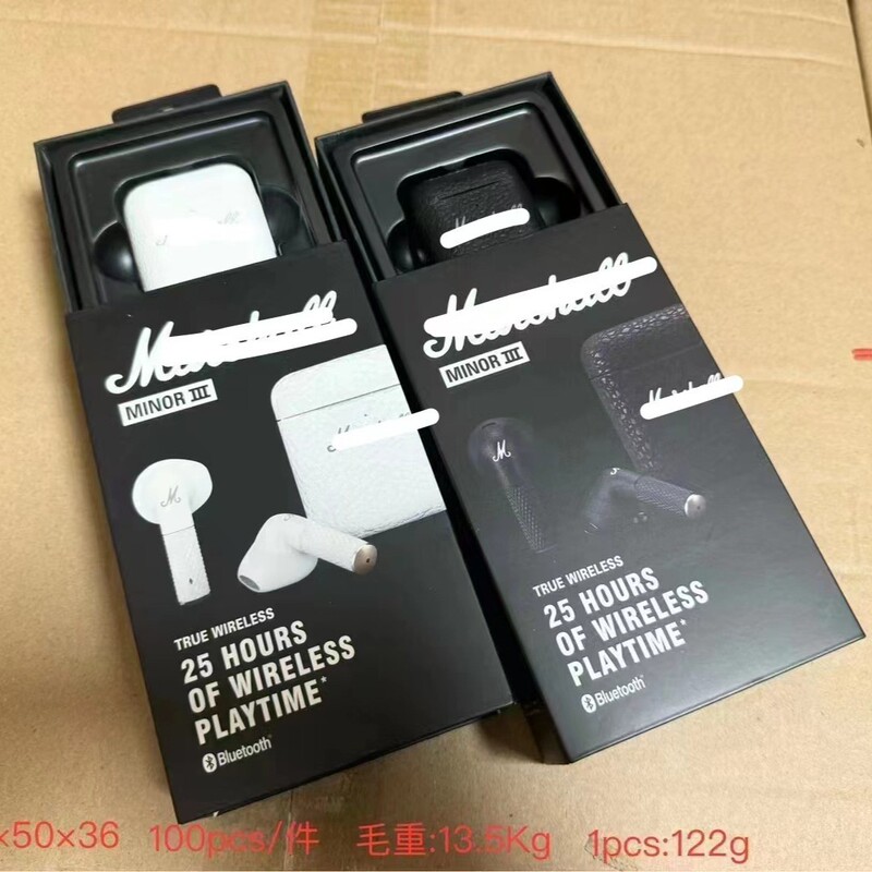 Cross-Border Applicable Marshall Minor3 Iii Third Generation Headphones In-Ear Wireless Bluetooth Headphones Cross-Border Applicable Marshall Minor3 Iii Third Generation Headphones In-Ear Wireless Bluetooth Headphones