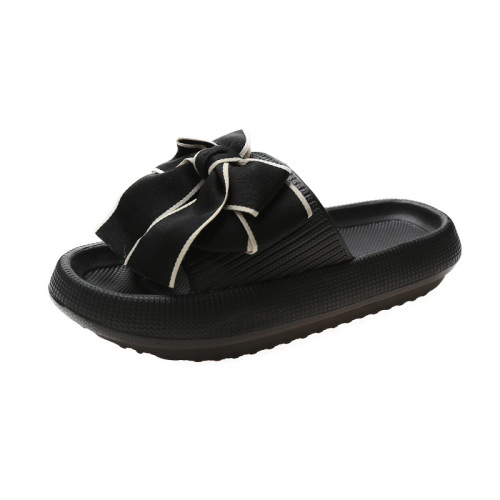 Thick-soled sandals for women in summer, ins trend, cute, fashionable, non-slip, big bow, outer wear, home use, indoor use