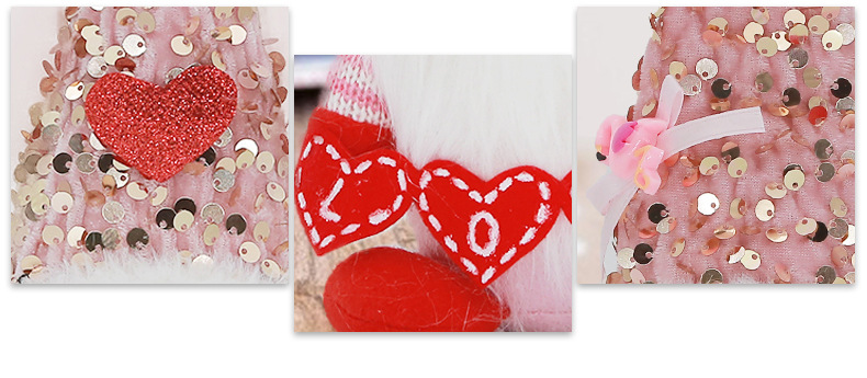 Valentine's Day Cute Cartoon Cloth Party Ornaments display picture 5