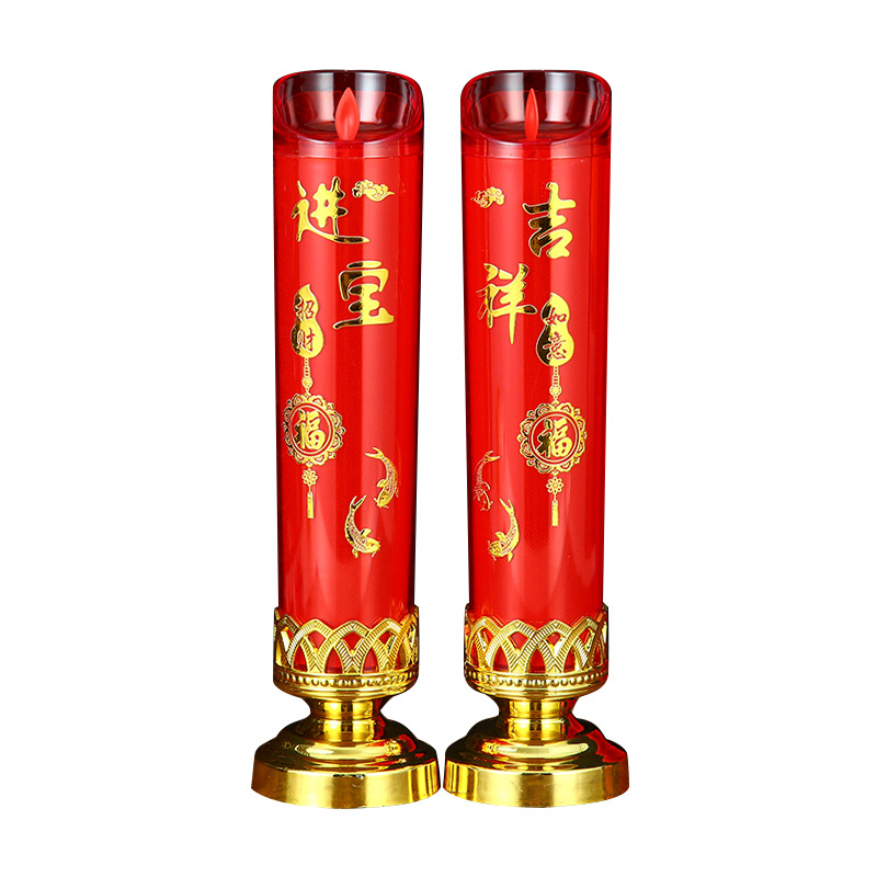 Wedding room decoration romantic LED simulation electronic candle light wedding offering Buddha lamp flame candle manufacturer wholesale