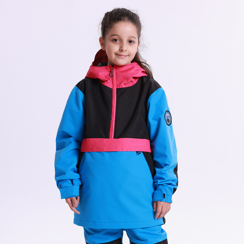 Nieuwe winter kinder skipak heren winddicht waterdicht warm sneeuwpak outdoor snowboard meisjes sneeuwpak_voghion.com