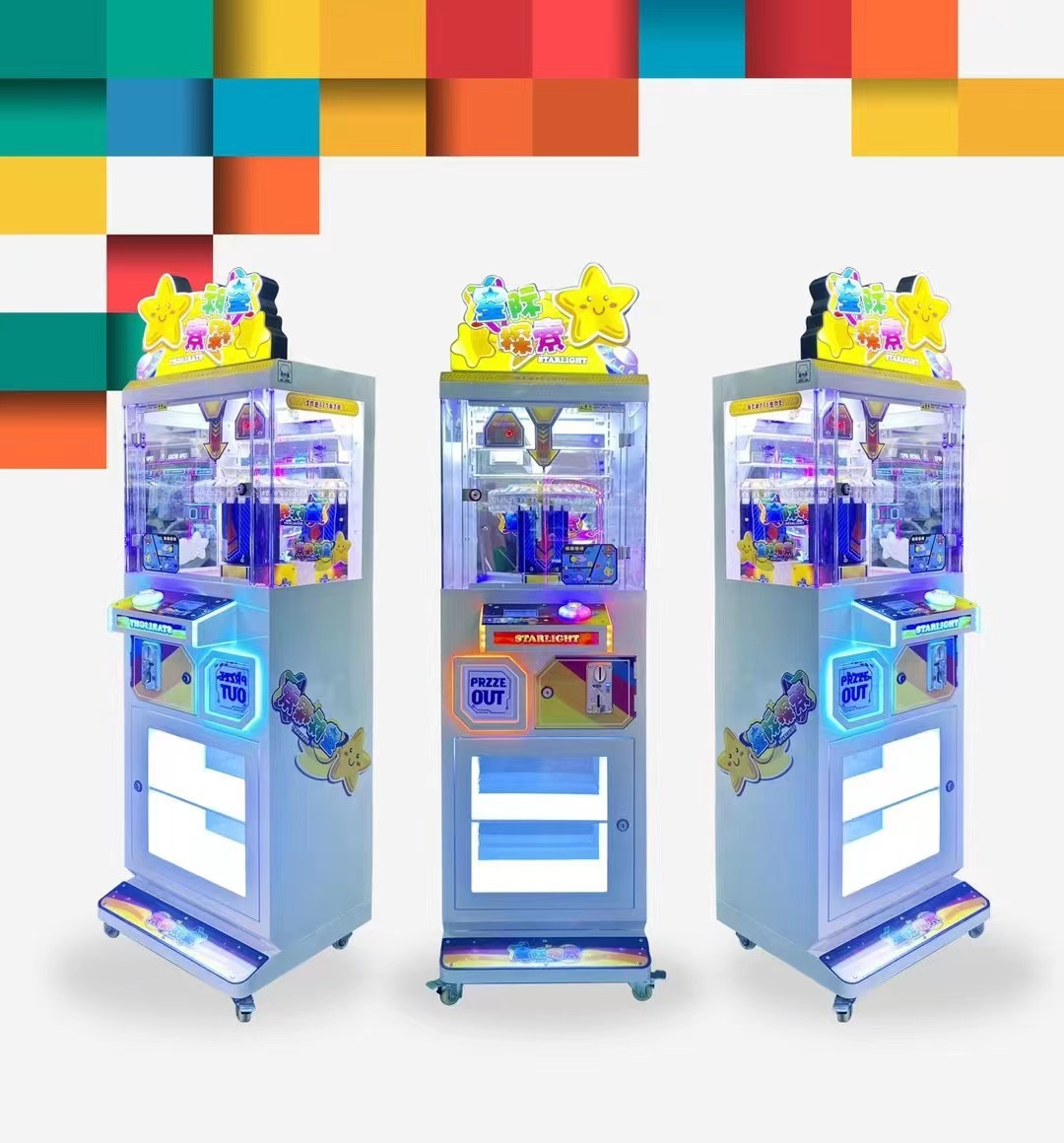 Red de Internet Escanee el código en interiores, máquina de garras que se toma con monedas, ciudad de videojuegos comerciales, clip grande, clip de muñeca, máquina de bocadillos