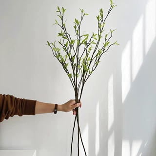 【少单定制】批发仿真绿植春芽枝客厅新中式家居摆设装饰展示插花