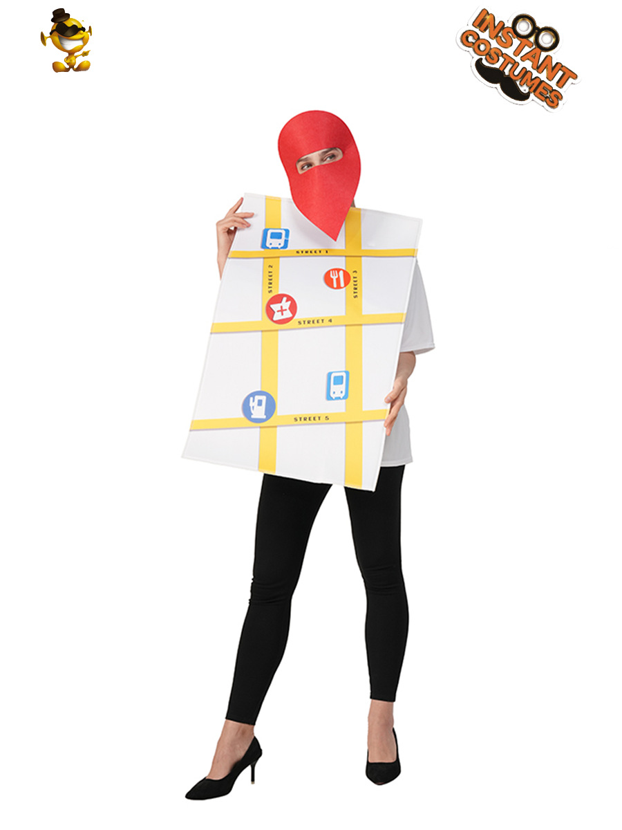 Mapa para adultos de Halloween Indicaciones Disfraces de vestir Disfraces de fiesta COSPLAY Disfraces de escenario