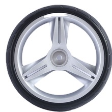 儿童车轮 遛娃车轮 EVA发泡轮 PU轮 单面 银框颜色可选 8寸