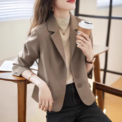 气质西装外套女2025春秋季新款高级简约通勤百搭西服女上衣批发