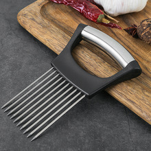现货不锈钢洋葱插 洋葱切碎器厨房工具松肉针洋葱针onion cutter