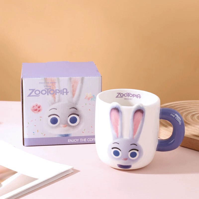 Керамическая кружка Zootopia — милый дизайн Ник и Джуди, 401–500 мл, чашка для завтрака