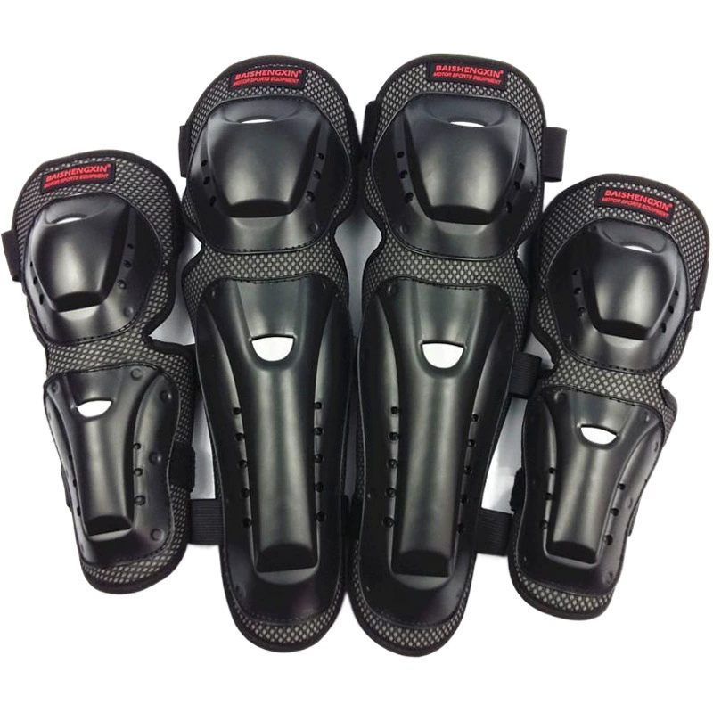 Baishengxin SX032, защитное снаряжение для мотоцикла, велосипедные внедорожные наколенники и налокотники, комплект из четырех предметов для горного велосипеда