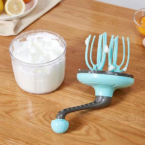 Household baking tools cake cream whipper stirring rod egg white foamer semi-automatic hand-cranked egg beater