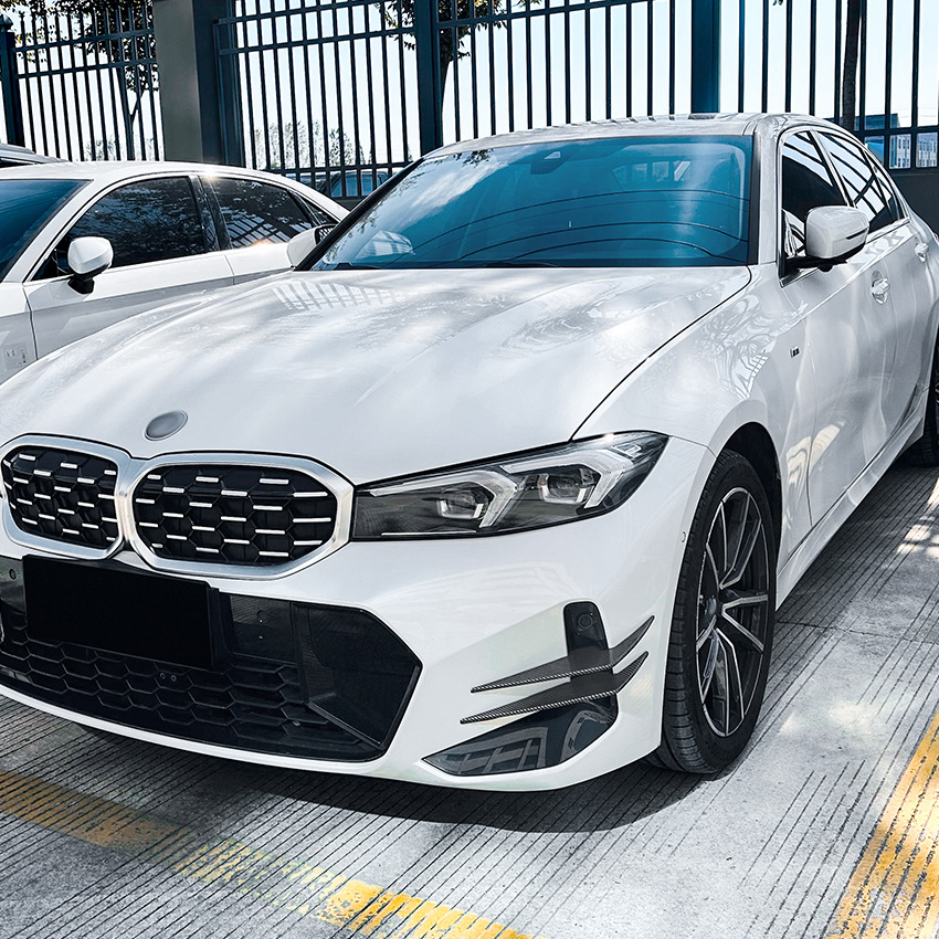 (2개) BMW BMW 3 시리즈 G20G21 LCI M SPORT2023 전면 에어 나이프 TUYERE 자동차 스티커 외부 수정에 적합