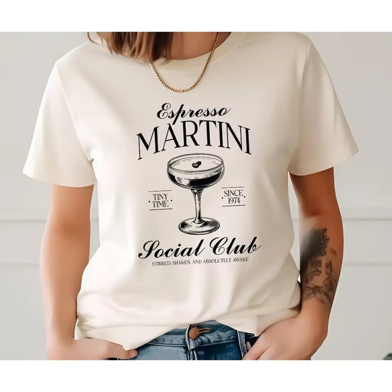 Comfortable Colored T-Shirts That Capture the Flair of Martini Club Girls, Matching the Cocktail 21 Bachelorette Party 5
