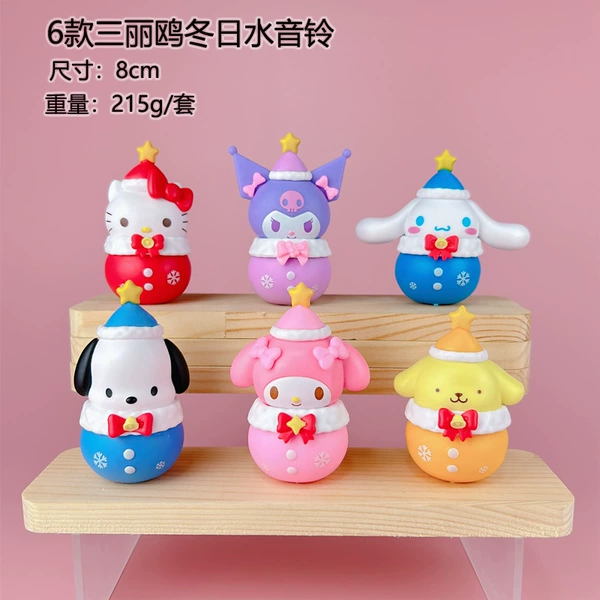 6 Sanrio Winter Water Bells Bags Randomly [If you need a complete set of 6 shots]