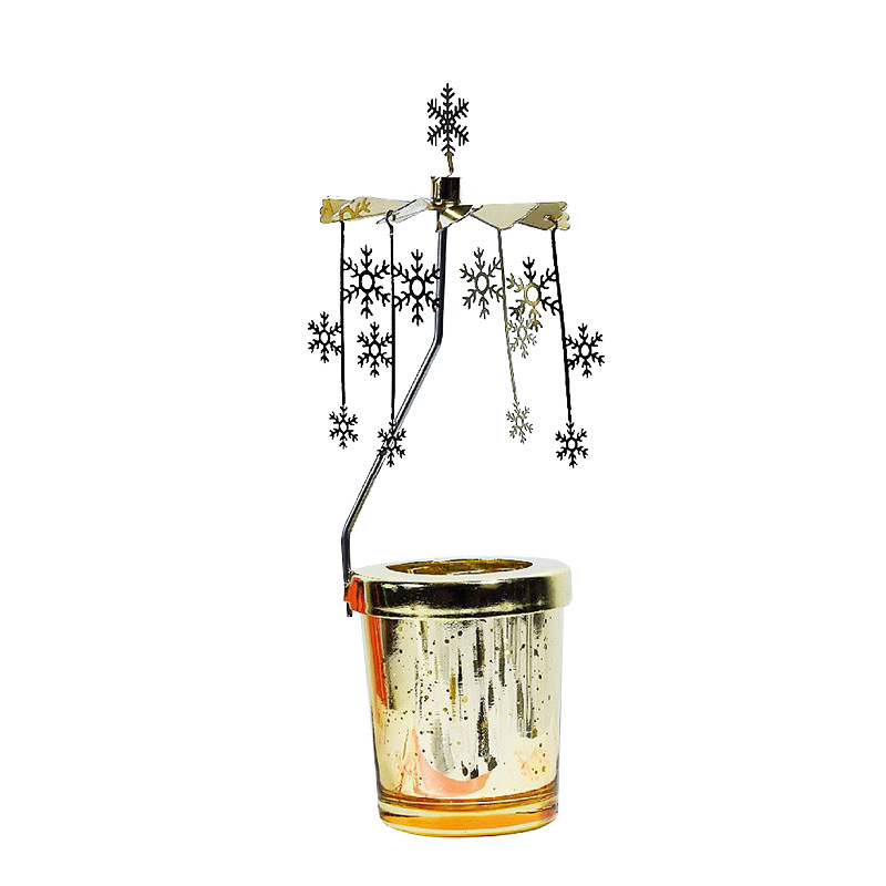 FUENTE Fábrica creativa Amazon cielo estrellado molino de viento vidrio flujo aire caliente romántico aromaterapia giratoria candelabro linterna