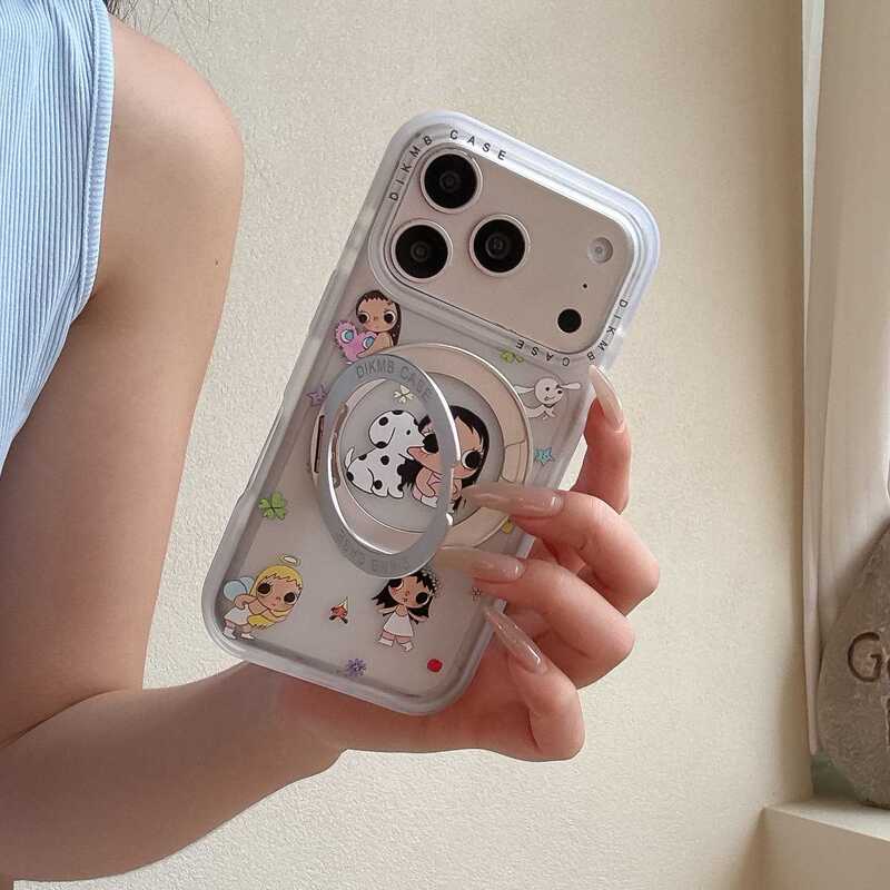 Dalmatian Dog Little Jade Pivot Rotating Stand Case Suitable for Huawei Mate80 Phone Case Mate70 Pro Soft Case 60