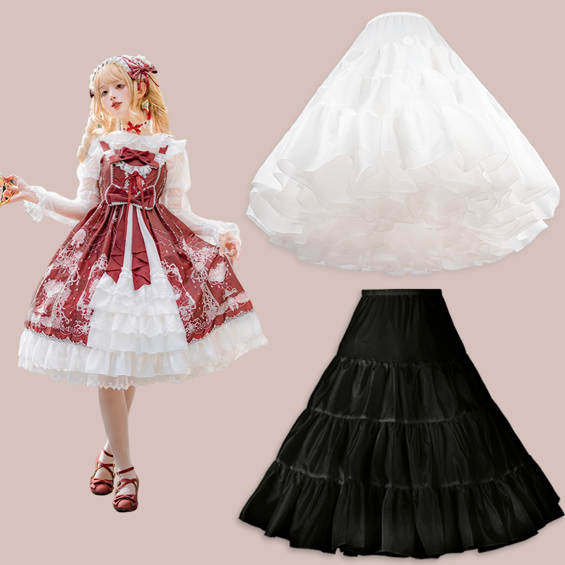 Daily Lolita Long Petticoat, Boneless Soft Tulle Support, Adjustable Dress, Mamian Skirt, Hanfu Underskirt, Slightly Puffy Daily Lolita Long Petticoat, Boneless Soft Tulle Support, Adjustable Dress, Mamian Skirt, Hanfu Underskirt, Slightly Puffy