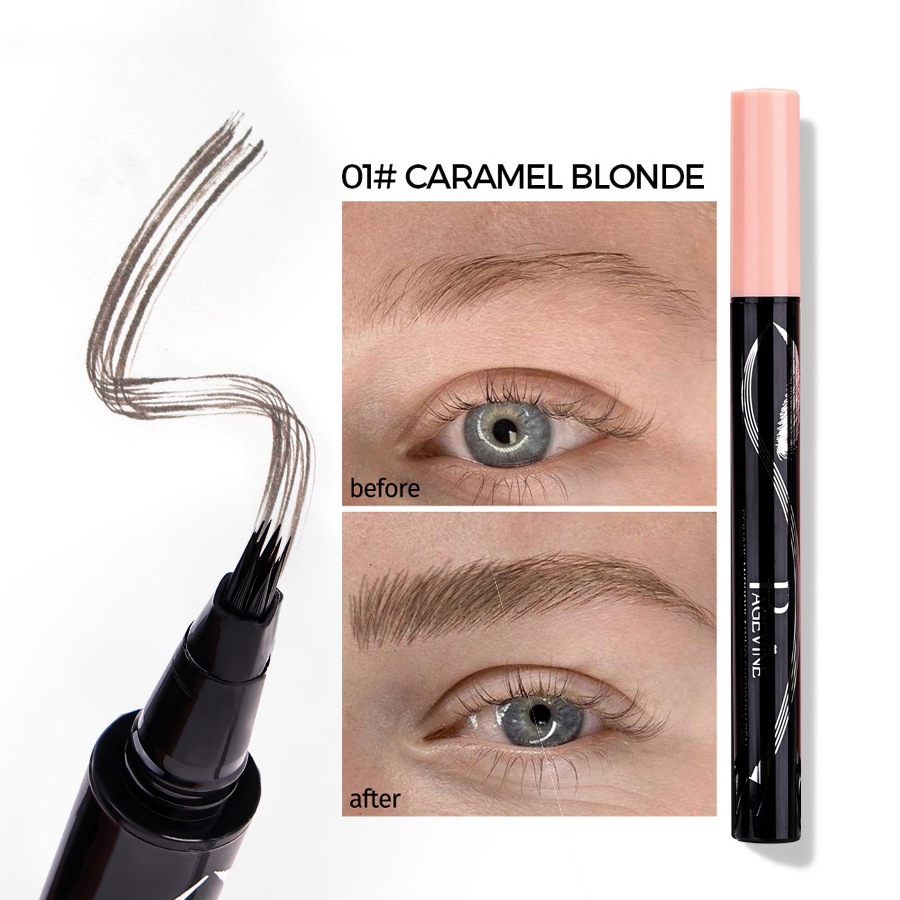 Lápiz de cejas PAGE VINE de Amazon, resistente al agua, al sudor, de larga duración, no se corre y crea cejas distintas y de aspecto natural.