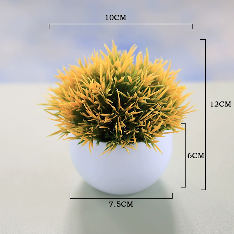Simulated plant baby tears hemisphere potted green plant flower tree ball office desktop decoration mini bonsai plant