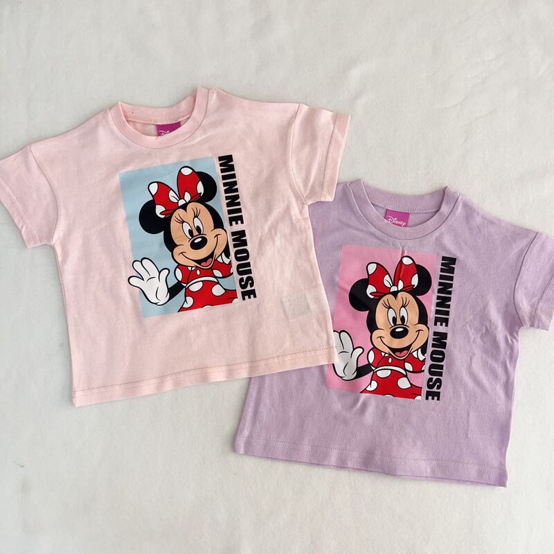 26 Summer Style In-Stock Disney Litt Boys' and Girls' Mickey and Minnie Short-Sleeve T-Shirts