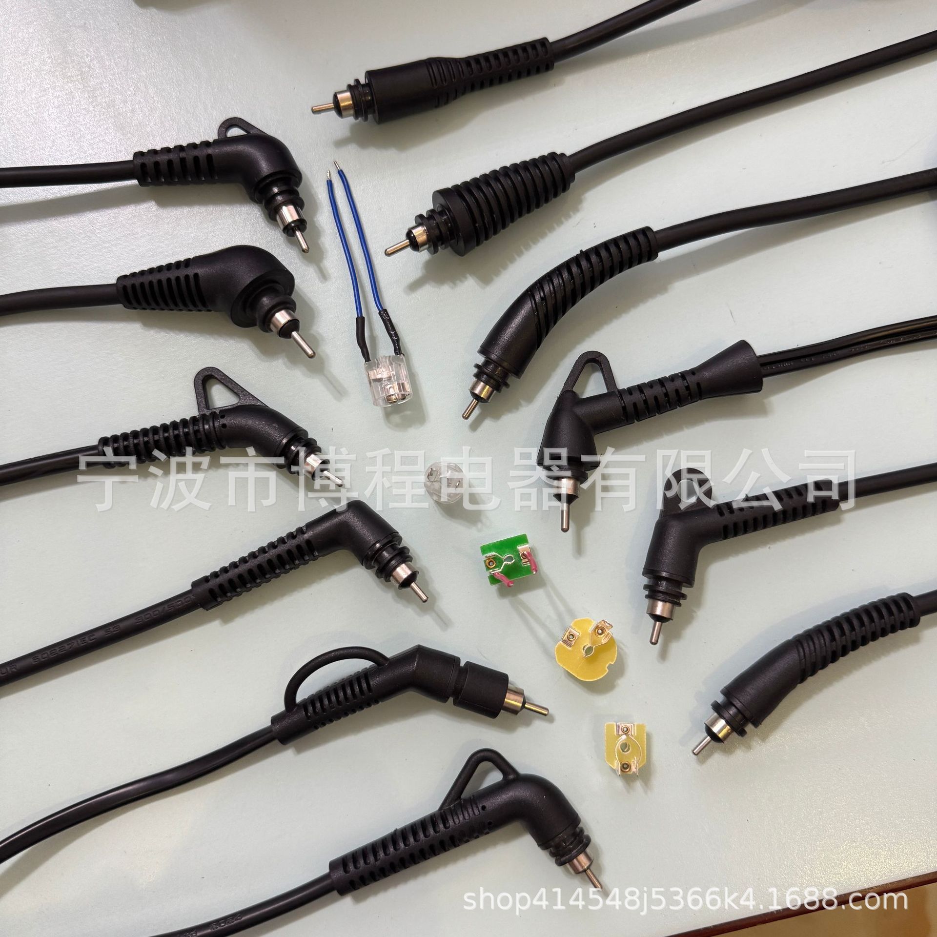 直发器360度卷发器插头电源线透明旋转插头卷发棒转尾绝缘母座