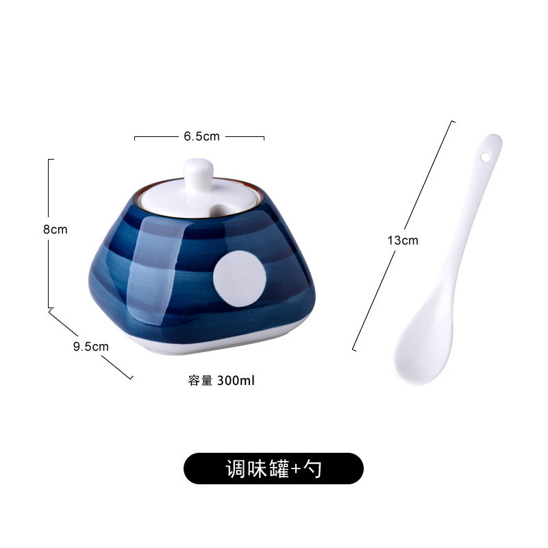 缶セラミックラー油箱オイルボトル和風蓋付き家庭用調味料キッチン調味料瓶調味料ボックス塩瓶チキンエッセンス|undefined