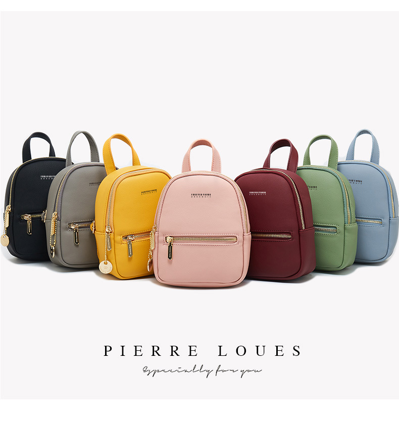 Women's Backpack Large Capacity Simple Fashion Pu Leather Bag_voghion.com