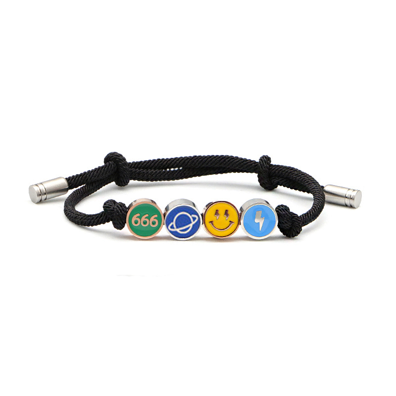 Woven small design one bead bracelet