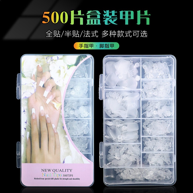 Transparent Matte Nail Tips, Ultra-Thin, No-File Needed, Full Cover, Half Cover, Long Style for Fingers, Short Style for Toes, Wearable Nails Transparent Matte Nail Tips, Ultra-Thin, No-File Needed, Full Cover, Half Cover, Long Style for Fingers, Short Style for Toes, Wearable Nails