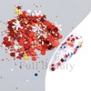 Jewelry, Christmas nail decoration, suitable for import, 12 cells, with snowflakes, wholesale