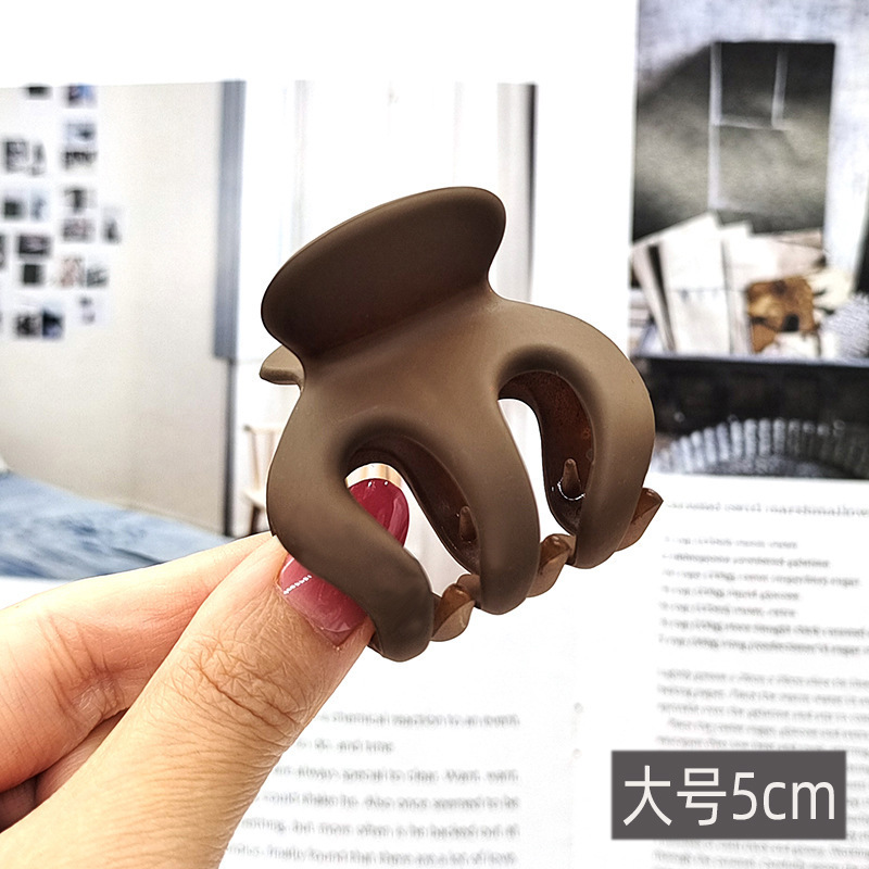 ハイポニーテールつや消しカボチャヘアクリップ、ヘア固定加工品、崩れ防止ヘアクリップ、後頭部用高級シャーククリップヘアアクセサリー|undefined