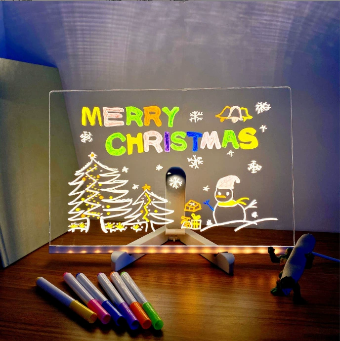 Многоразовая детская доска для рисования, светящаяся доска для рисования ручной работы, большой набор для декора на Хэллоуин