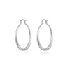 Silver hula hoop, earrings, fashionable accessory, Amazon, European style, wholesale