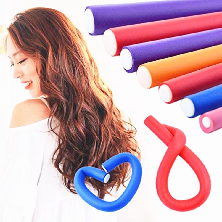 집에서 머리 워핑, 여성용 고무 스타일링 도구, 집에서 사용하는 스펀지, 푹신한 수면 컬링