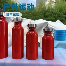 304亚马逊便携跨境美式大口运动壶单层不锈钢户外水杯骑行水壶