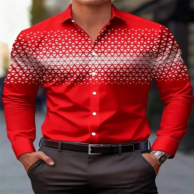Men's Shirt 3D Printed Evening Dress Daily Men's Shirt Comfortable Soft Long-Sleeved Shirt Fast Shipping